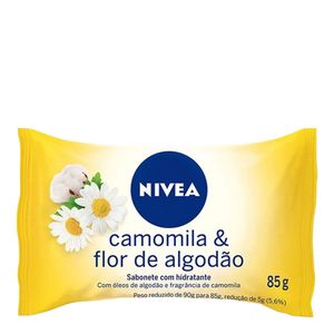 NIVEA SABONETE CAMOMILA E FLOR DE ALGODAO 85G