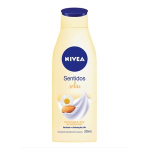 NIVEA HIDRATANTE CORPORAL SENTIDOS RELAX CAMOMILA E LEITE DE