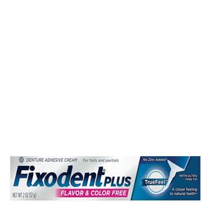 FIXODENT PLUS TRUE FEEL CREME FIXADOR PARA DENTADURA 57G