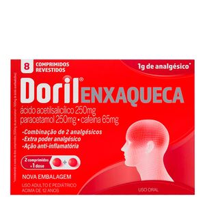 DORIL ENXAQUECA 8CPR