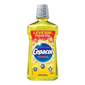 CEPACOL ENXAGUATORIO BUCAL MENTA FUSION LEVE500ML PAGUE350ML