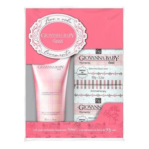 KIT MINI GIOVANNA BABY CLASSIC LOÇAO HIDRATANTE 50ML + 2 SAB