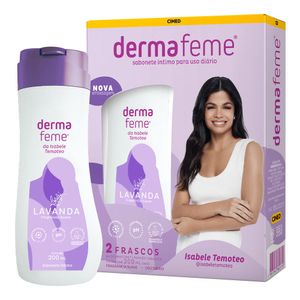SABONETE INTIMO DERMAFEME LIQUIDO LAVANDA 2UN 200ML
