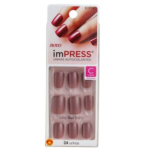 UNHA IMPRESS COLOR CURTO SUMMER NUDE