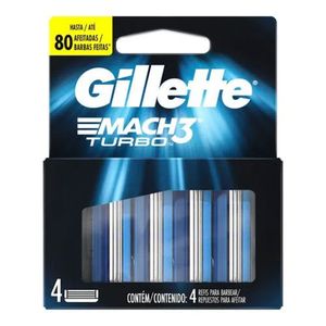 CARGA GILLETTE MACH3 TURBO 4UN