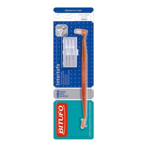 ESCOVA DENTAL BITUFO INTERTUFO COM 6REFIS INTERDENTAIS CONIC