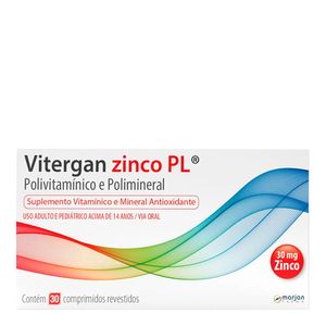VITERGAN ZINCO PL 30CPR