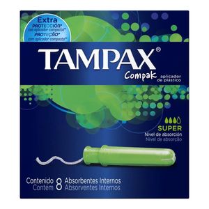 ABSORVENTE TAMPAX COMPAK SUPER 8UN