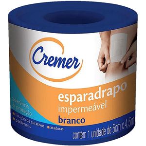 ESPARADRAPO CREMER IMPERMEAVEL BRANCO 5CMX4,5M