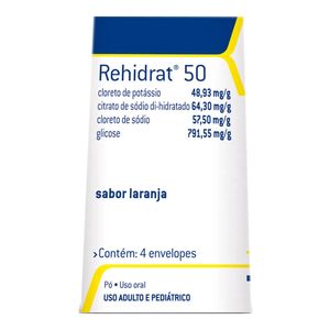 REHIDRAT 50 LARANJA 4ENVELOPES
