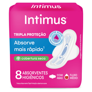 ABSORVENTE INTIMUS GEL TRIPLA PROTEÇAO COBERTURA SECA C-208