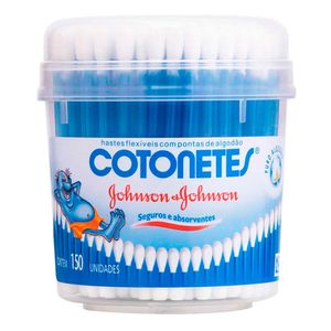 COTONETES JHONSONS HASTES FLEXIVEIS POTE 150UN
