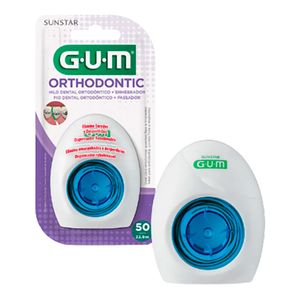 FIO DENTAL GUM ORTODONTICO + PASSADOR 50M