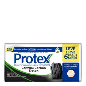 SABONETE PROTEX CARVAO DETOX LEVE 6 PAGUE 5 85G