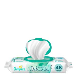 LENÇO UMEDECIDO PAMPERS LIMPEZA DELICADA 48UN