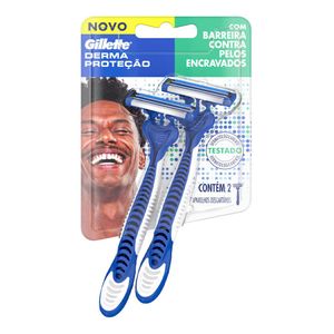 APARELHO GILLETTE DERMA PROTEÇÃO 2UN