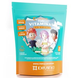 C TRIPLE VITAMINA C+D+ZINCO KIDS 30GOMAS