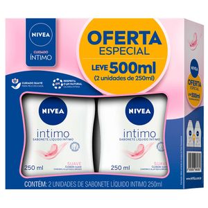 KIT NIVEA SABONETE INTIMO SUAVE 2UN 250ML