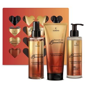 KIT EUDORA OBSESSAO POR BAUNILHA LOÇAO HIDRATANTE+SPRAY CORP