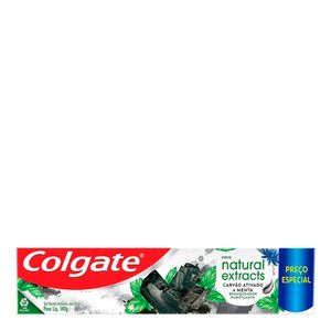 CREME DENTAL COLGATE NATURAL EXTRACTS CARVAO ATIVADO E MENTA