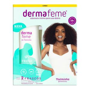 SABONETE INTIMO LIQUIDO DERMAFEME FRESH 200ML 2UN