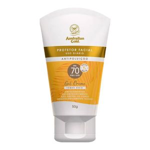 AUSTRALIAN GOLD PROTETOR SOLAR FACIAL GEL FPS70 50G