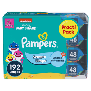 LENÇO UMEDECIDO PAMPERS SPLASH 192UN