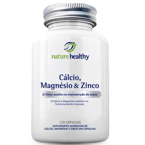 CALCIO MAGNESIO E ZINCO NATURE HEALTHY 120CAP