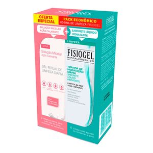 KIT FISIOGEL AI SOLUÇAO MICELAR 200ML+SABONETE LIQUIDO 150ML
