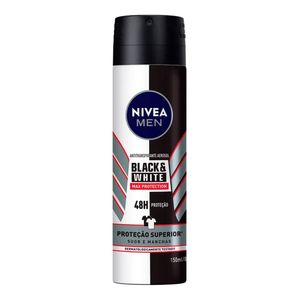 NIVEA DESODORANTE AE BLACK WHITE MAX PROTECTION MEN 150ML
