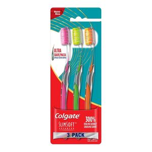 ESCOVA DENTAL COLGATE SLIM SOFT ADVANCED ULTRA MACIA 3UN
