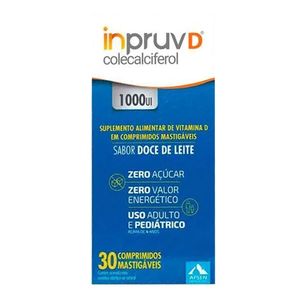 INPRUV D 2.000UI SABOR DOCE DE LEITE MASTIGAVEIS 30CPR