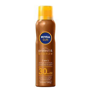 NIVEA PROTETOR SOLAR AEROSOL PROTECT E BRONZE FPS30 200ML