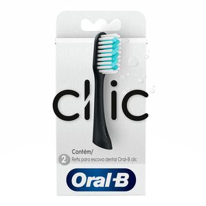 REFIL PARA ESCOVA DENTAL ORAL-B CLIC 2UN