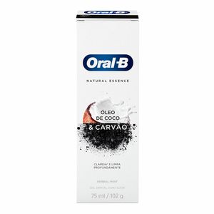 CREME DENTAL ORAL-B NATURAL ESSENCE OLEO DE COCO E CARVAO 12