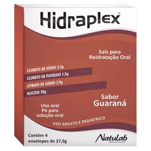 HIDRAPLEX GUARANA PO PARA SOLUÇAO ORAL 4ENVELOPES 27,9G