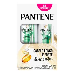 KIT SHAMPOO PANTENE BAMBU 400ML+CONDICIONADOR 175ML