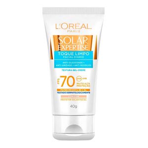 PROTETOR SOLAR LOREAL EXPERTISE FACIAL TOQUE LIMPO COR FPS70