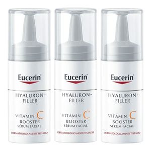 KIT EUCERIN HYALURON FILLER VITAMINA C BOOSTER 3 X 8ML