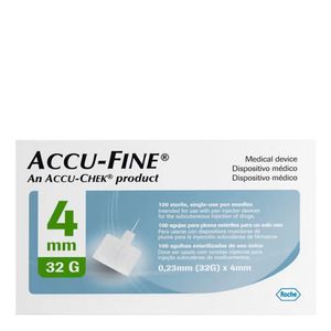 AGULHA ACCU CHEK FINE 32G 4MM