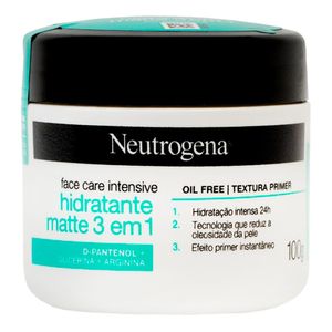 NEUTROGENA CREME FACIAL FACE CARE INTENSIVE MATTE 3EM1 100G