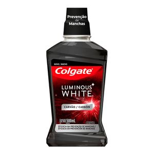 ENXAGUANTE BUCAL COLGATE LUMINOUS WHITE CARVAO 500ML