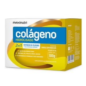 COLAGENO MAXINUTRI HIDROLISADO MANGA COM MARACUJA 300G