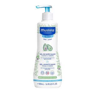 MUSTELA GEL LAVANTE SUAVE CABELO E CORPO HIPOALERGENICO 500M