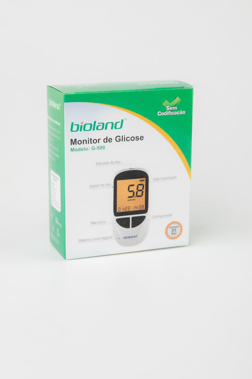 Medidor de Glicose G 500 Bioland - CAASP Shop
