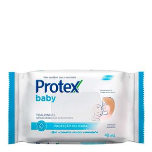 LENÇO UMEDECIDO PROTEX BABY 48 UNIDADES