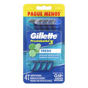 APARELHO PRESTOBARBA GILLETTE L4 P3 MASCULINO