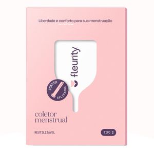 COLETOR MENSTRUAL FLEURITY TIPO 2 SEM PIGMENTO
