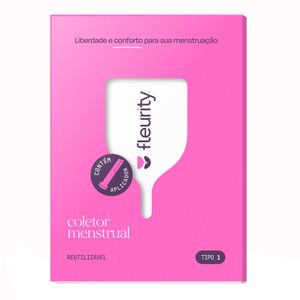 COLETOR MENSTRUAL FLEURITY TIPO 1 SEM PIGMENTO