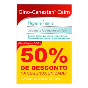 GINO CANESTEN CALM SABONETE GEL INTIMO CALMANTE 2 UN 100ML